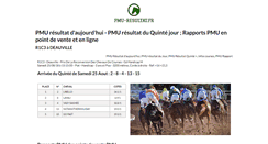 Desktop Screenshot of pmu-resultat.fr